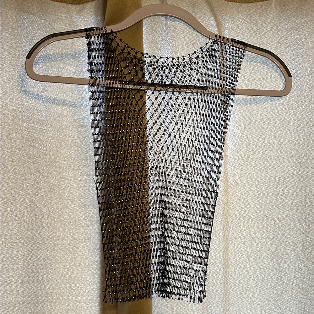 SHEIN Black Mesh Tank Top